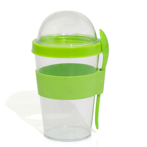 Double Wall Yogurt Bottle With Lid and Spoon