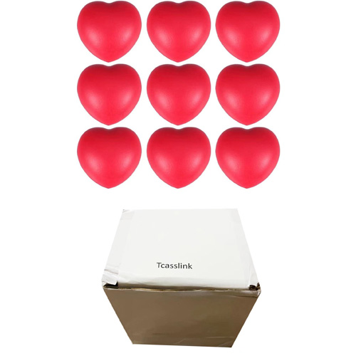 9 Pcs Squeeze Ball Heart PU Soft Scented Toys Soft Stress Ball